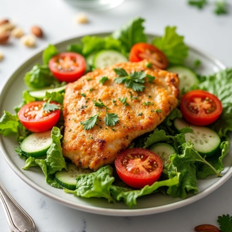 Crispy Lemon-Herb Chicken Salad with Bright Vinaigrette