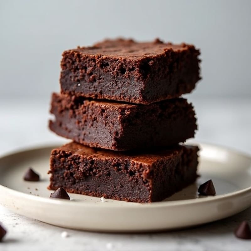 Fudgy Dark Chocolate Protein Brownies
