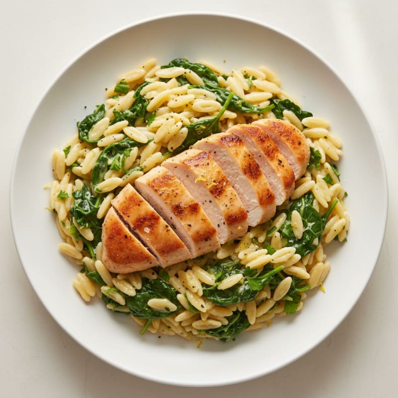 Creamy Lemon Herb Orzo