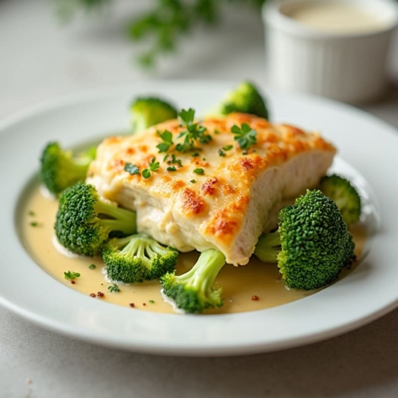 Creamy Cheesy Chicken and Broccoli Bake