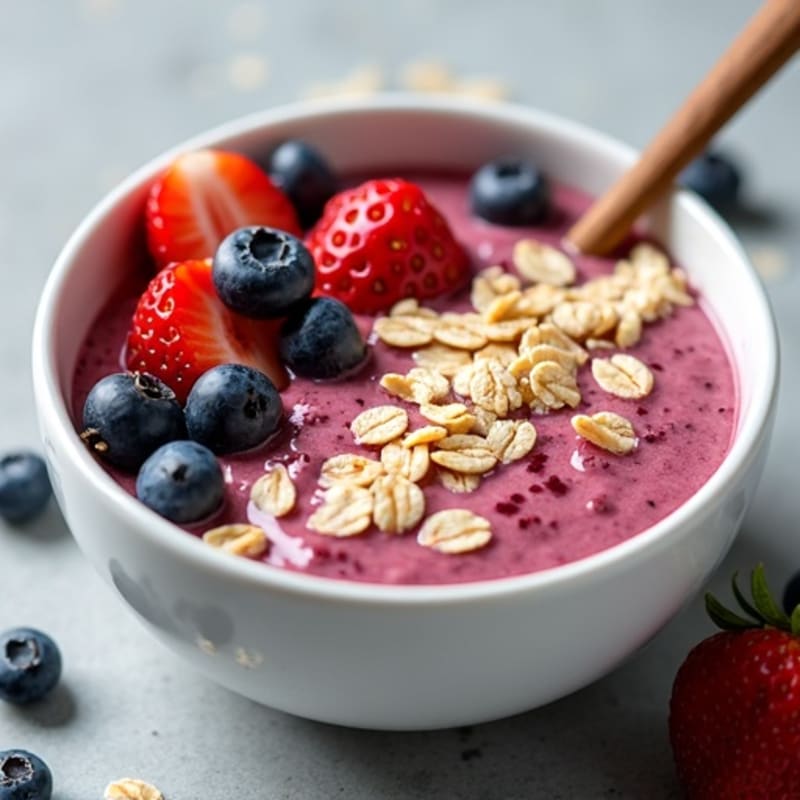 Protein-Packed Berry Oatmeal Bowl