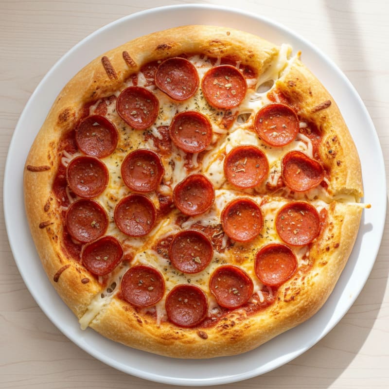 Pepperoni Stuffed Crust Pizza