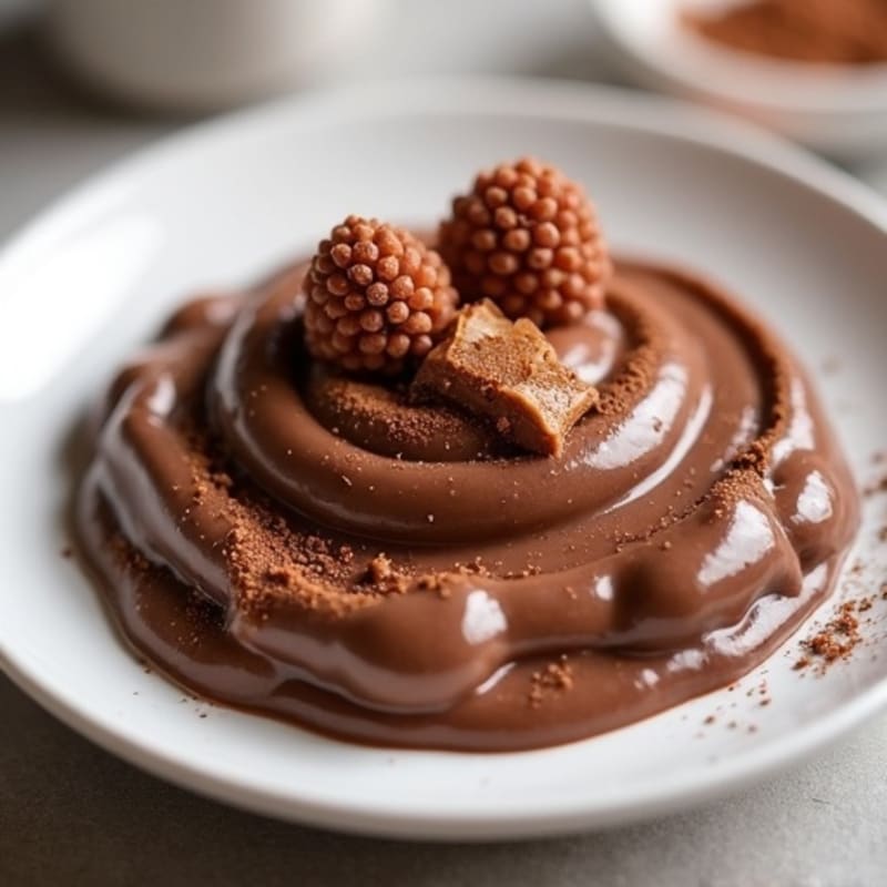 Creamy Vegan Chocolate Protein Pudding