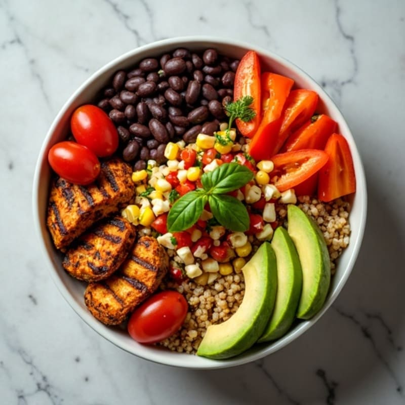 Fresh Black Bean Burrito Bowl