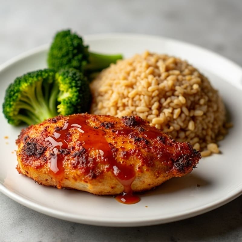 Crispy Baked Chicken with Sticky Sweet and Spicy Glaze