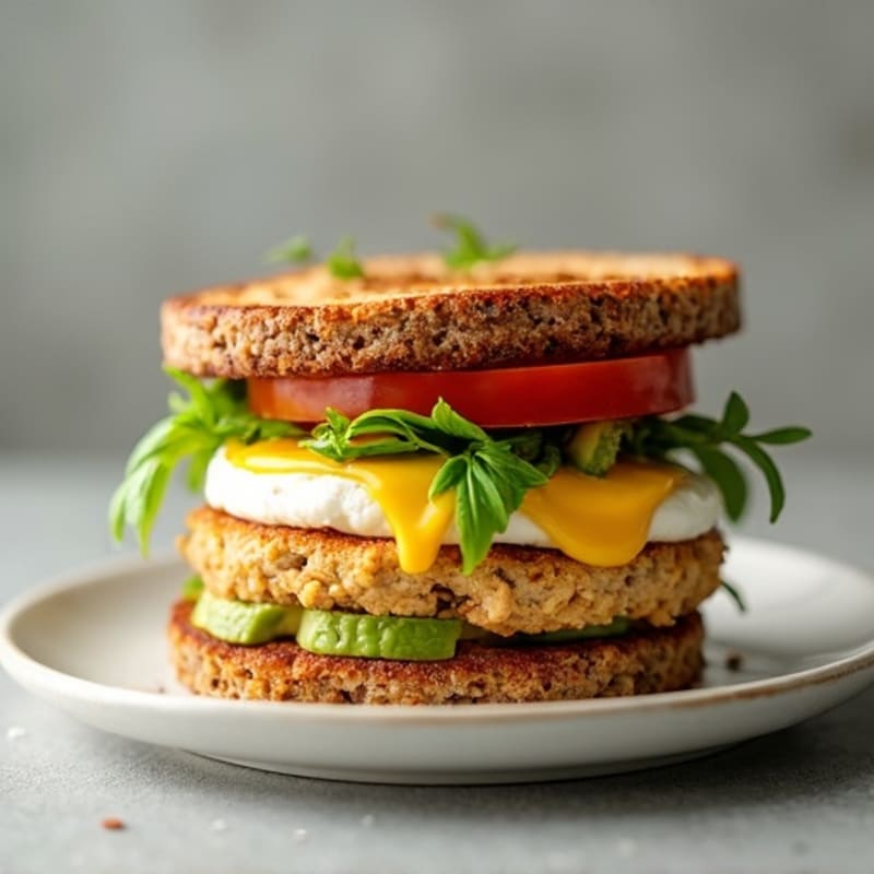 Protein-Packed Turkey Avocado Breakfast Stack