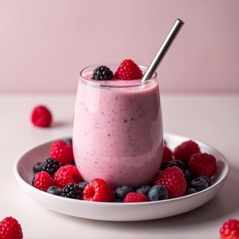 Creamy Berry Protein Smoothie