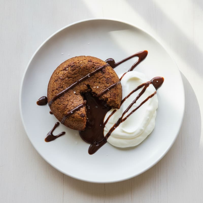 High-Protein Chocolate Lava Cake
