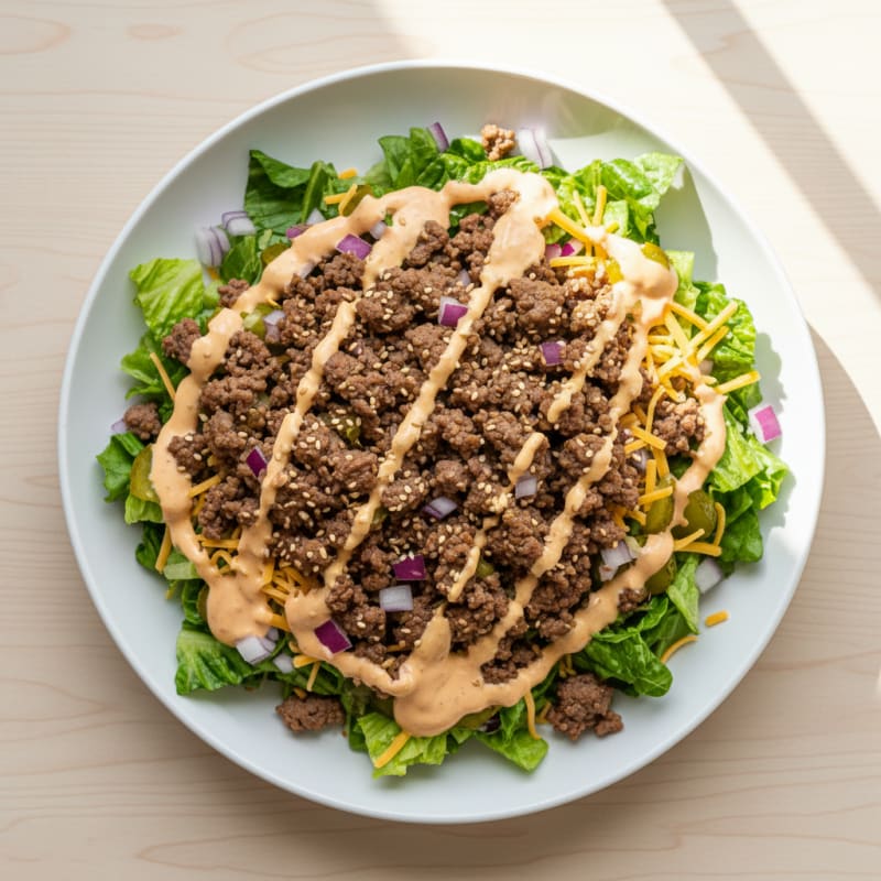 Big Mac Inspired Protein Bowl