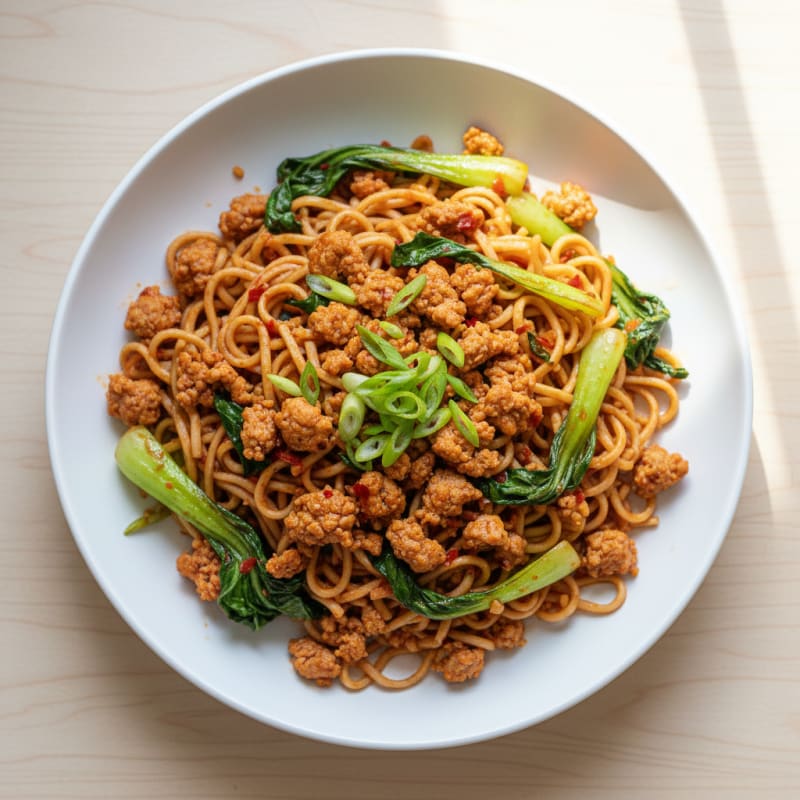 Spicy Chili-Garlic Dan Dan Noodles