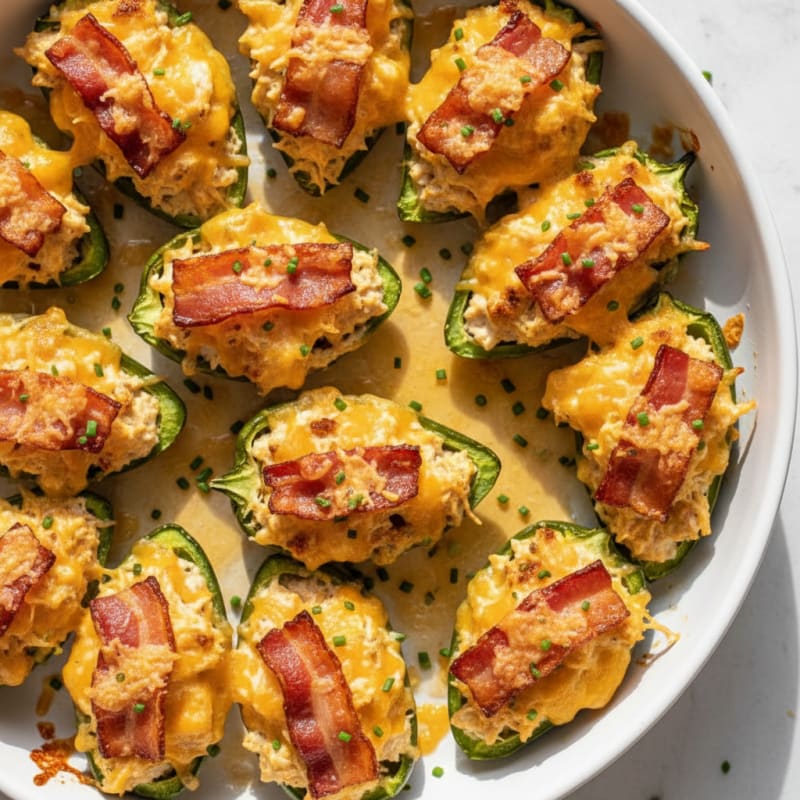 Baked Jalapeño Poppers with Bacon