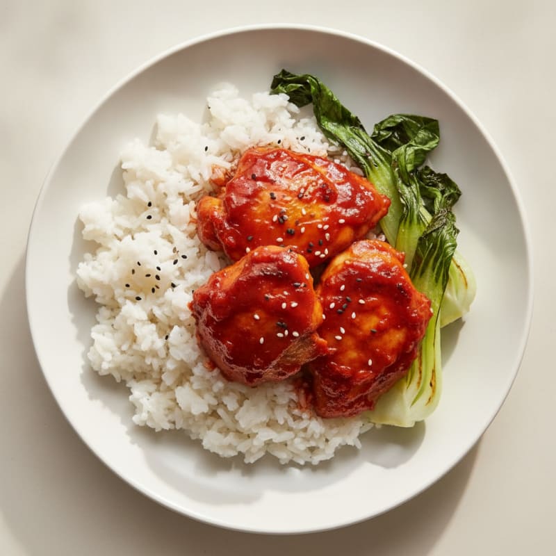 Gochujang Chicken Thigh with Coconut Rice