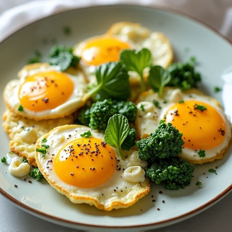 Egg White Scramble with Cottage Cheese and Sautéed Spinach