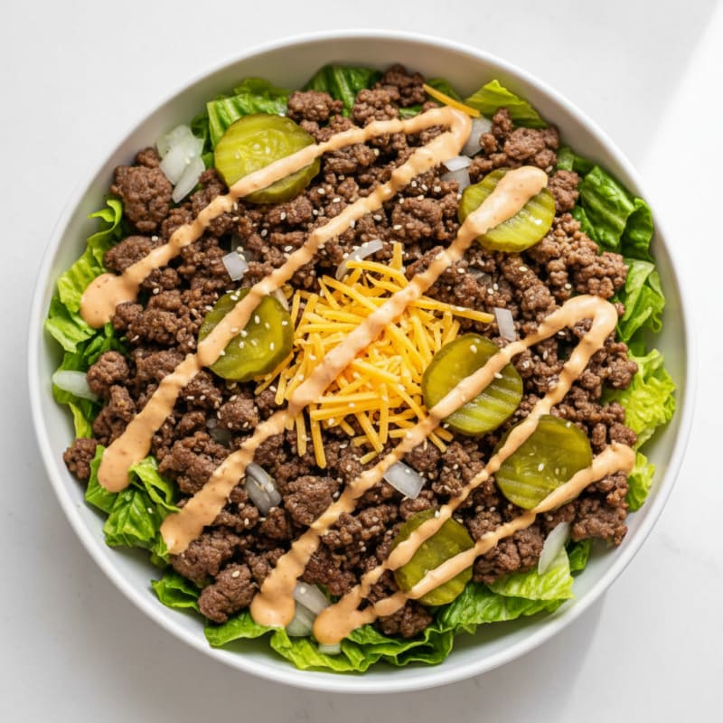 Protein-Packed Big Mac Bowl