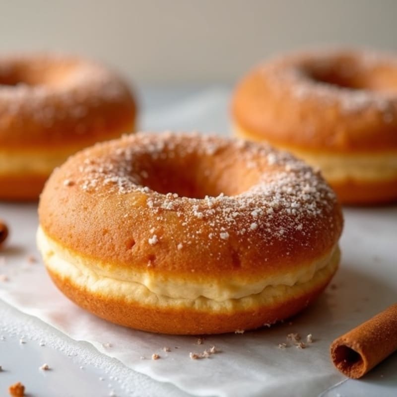 Fluffy Baked Pumpkin Spice Protein Donuts