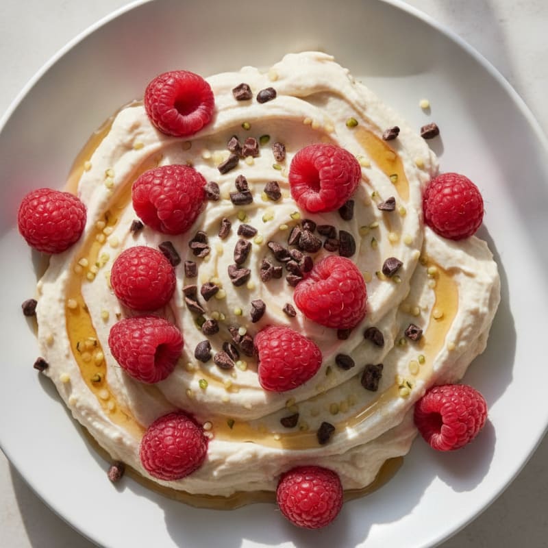 Silky Greek Yogurt Protein Mousse with Fresh Berries