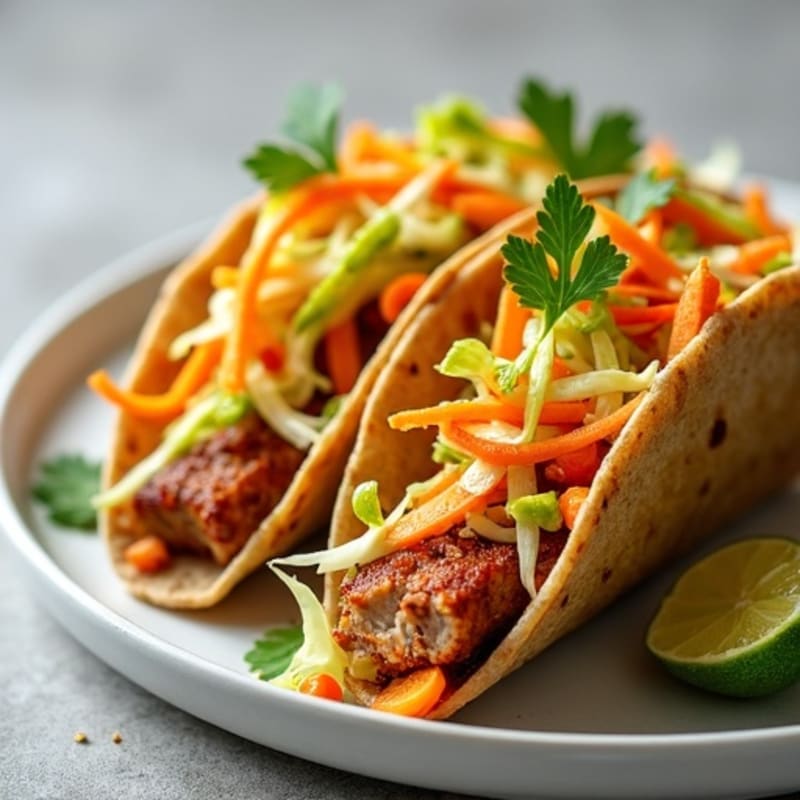 Crispy Slow-Cooked Pork Tacos with Fresh Citrus Slaw