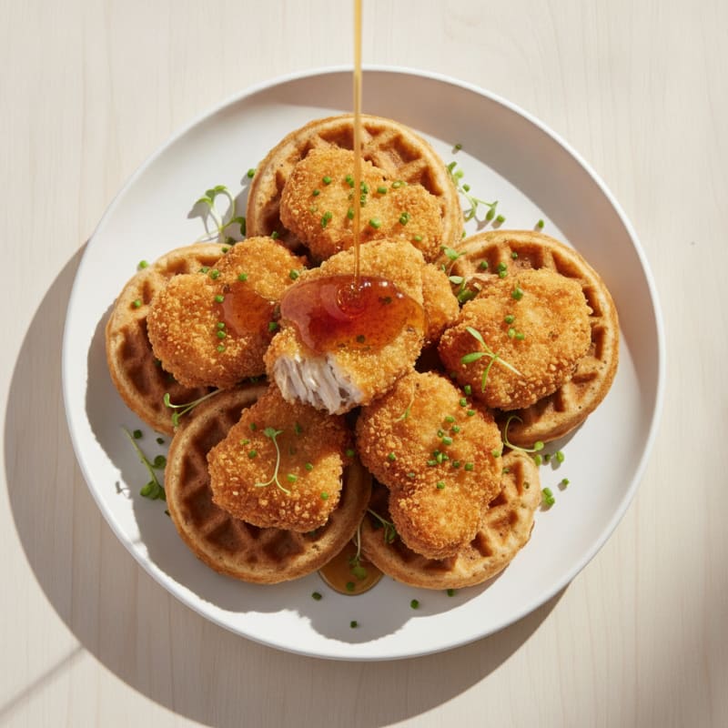 Chicken and Waffle Bites
