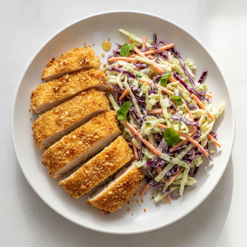 Buttermilk Fried Chicken with Coleslaw