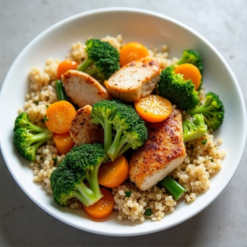 Ginger Garlic Chicken Stir-fry with Crispy Broccoli