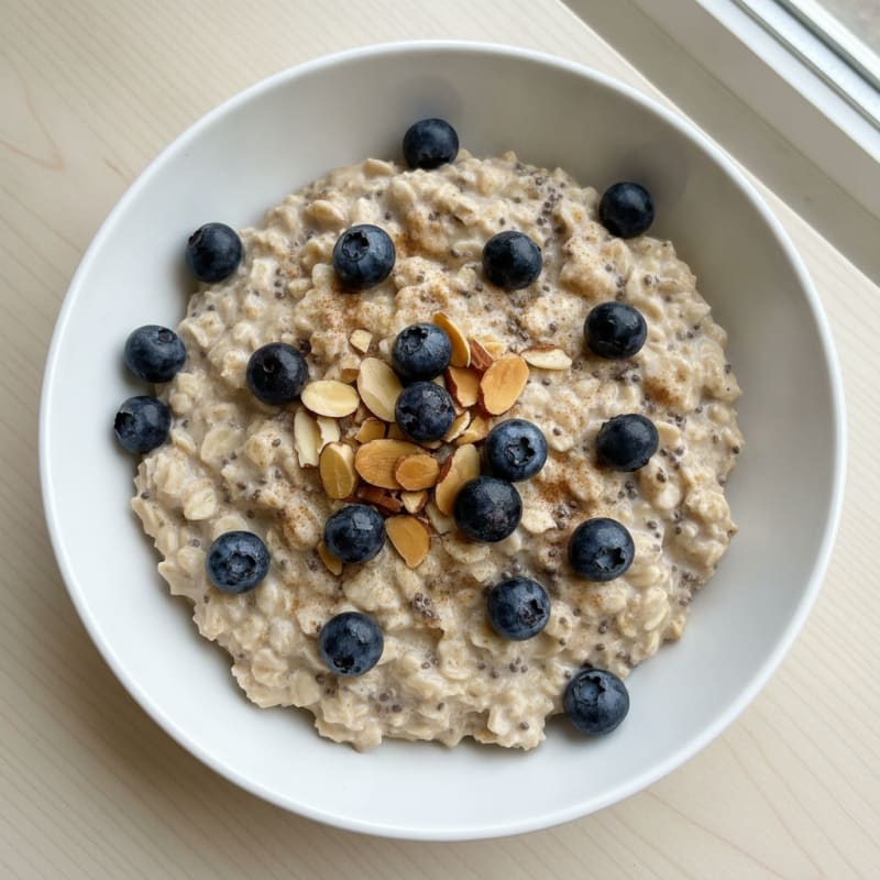 Blueberry Almond Overnight Oats