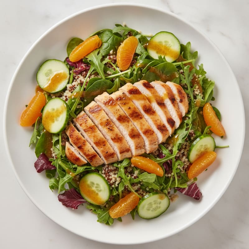 Grilled Chicken Salad with Quinoa and Citrus Vinaigrette