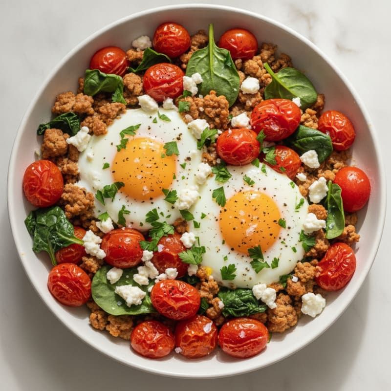 Baked Eggs with Roasted Tomatoes
