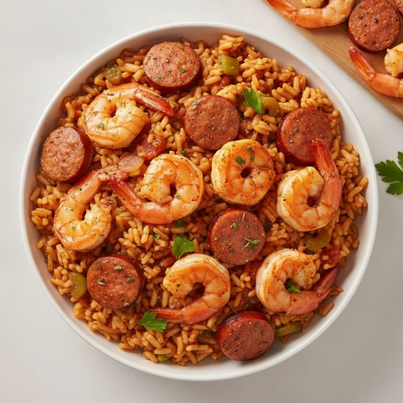 Classic Shrimp and Sausage Jambalaya