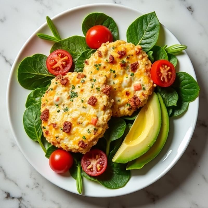 Egg White and Turkey Sausage Scramble with Spinach and Tomatoes