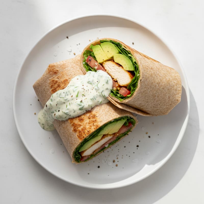 Chicken and Avocado Ranch Wrap