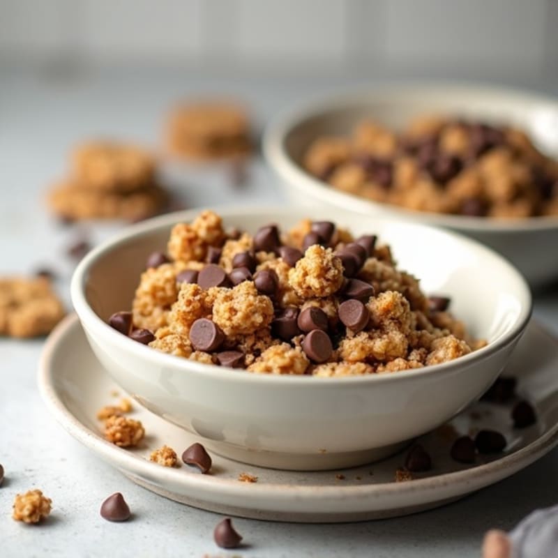 High-Protein Chocolate Chip Cookie Dough Baked Oats