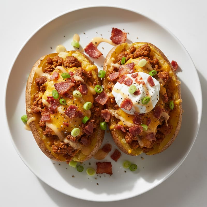 Bacon Cheddar Stuffed Potatoes