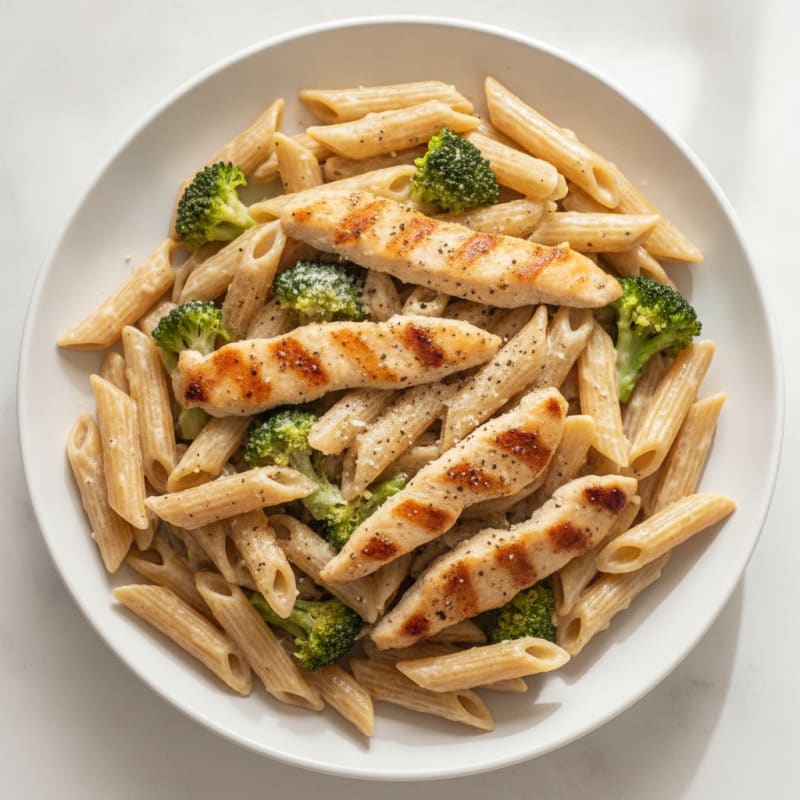 Garlic Parmesan Chicken Alfredo Pasta