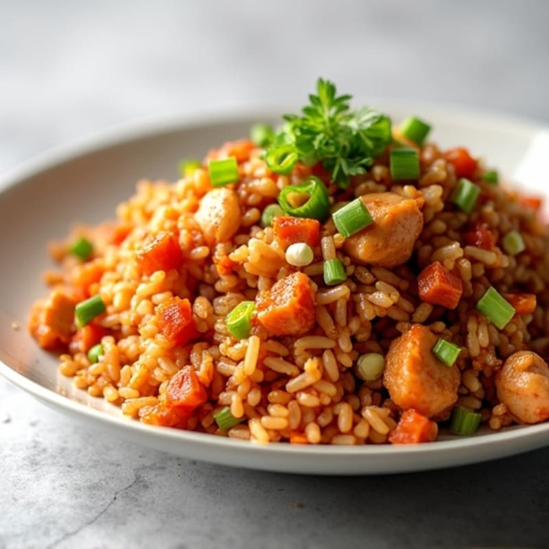 Healthy Kimchi Fried Rice