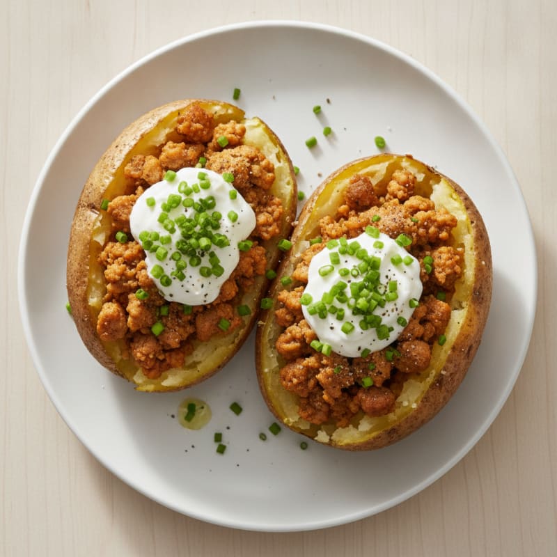 Loaded Baked Potatoes with Chives