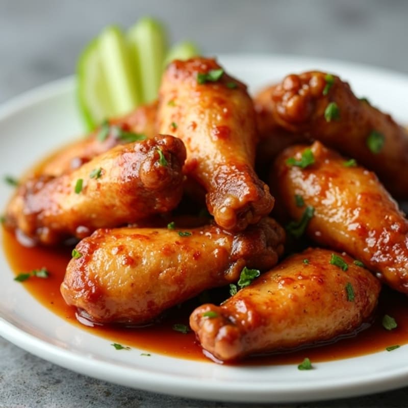 Crispy Baked Honey-Garlic Chicken Wings