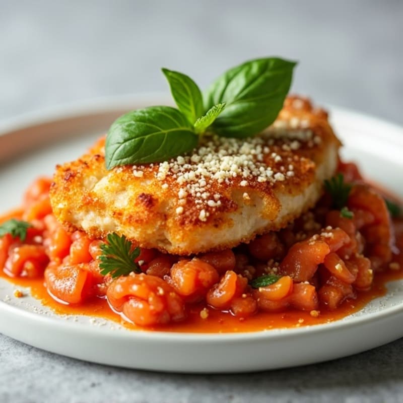 Crispy Baked Chicken Parmesan with Fresh Herbs