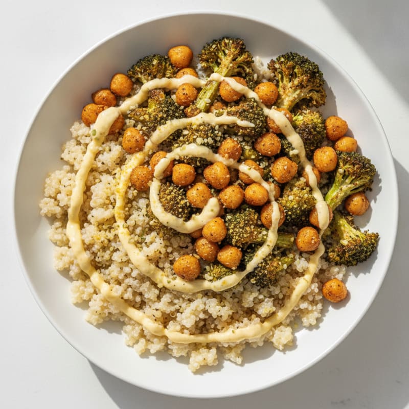 Roasted Vegetable and Chickpea Bowl