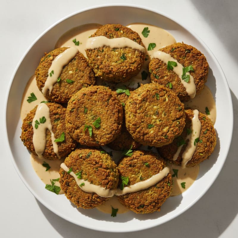 Crispy Falafel with Tahini