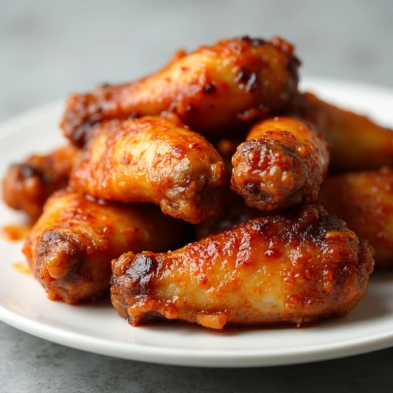 Crispy Baked Sticky Honey Chicken Wings