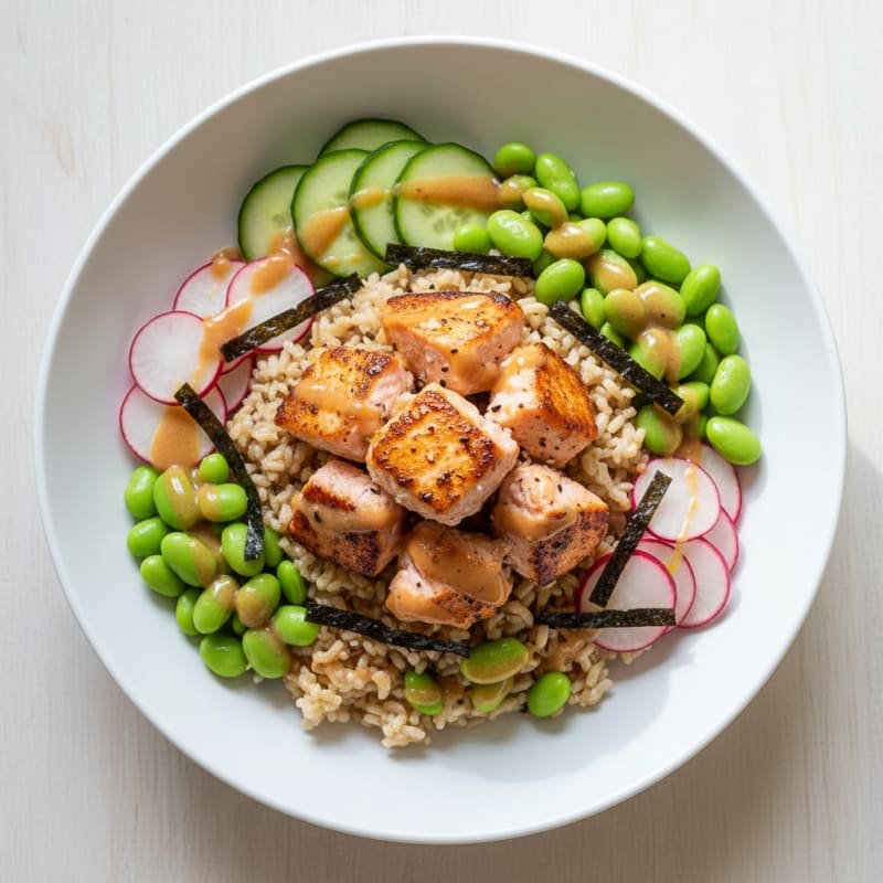 Salmon Sushi Rice Bowl