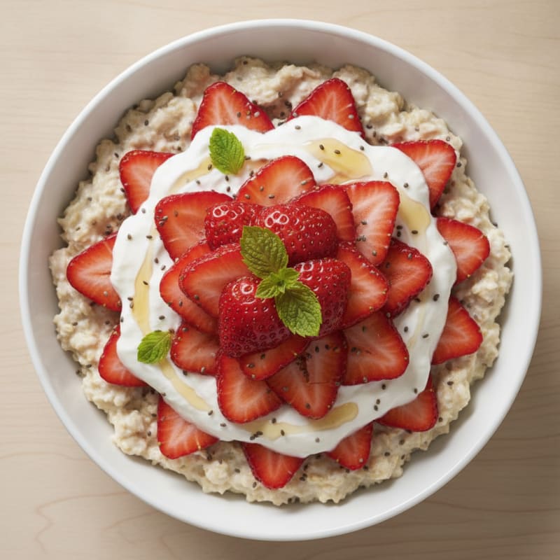 Strawberry Shortcake Overnight Oats