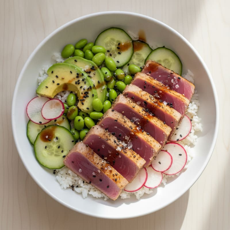 Seared Tuna Poke Bowl