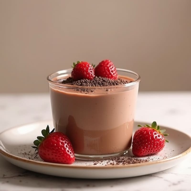 Silky Chocolate Protein Pudding with Egg Whites