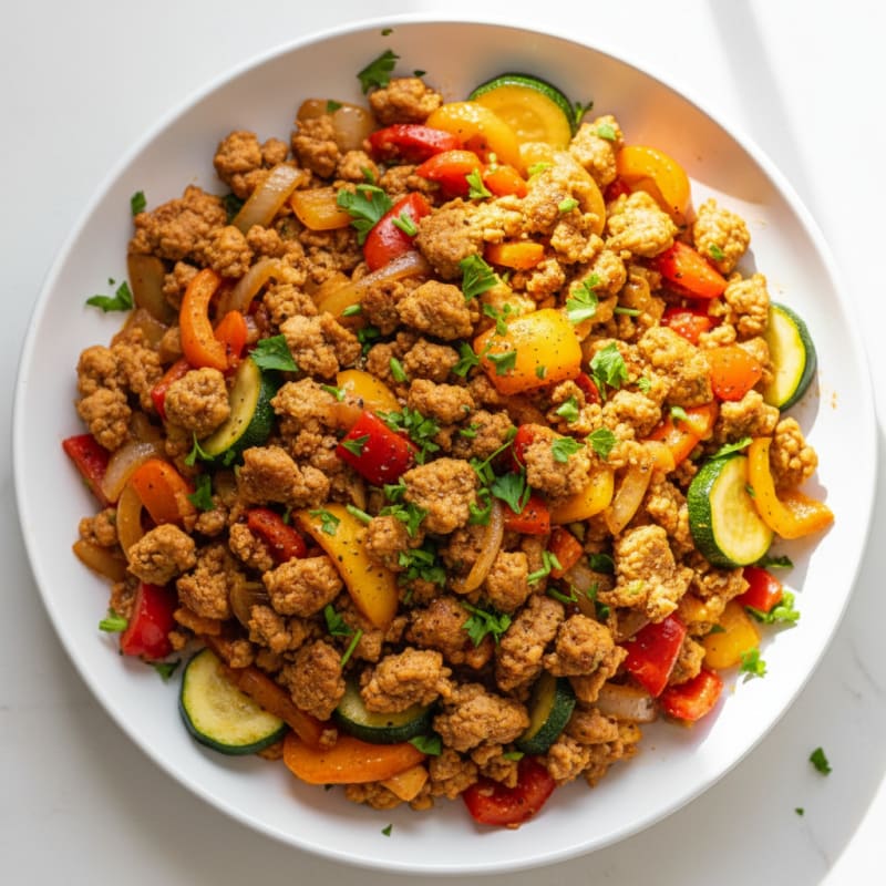 Crispy Sausage and Pepper Skillet