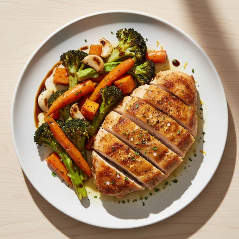 Crispy Lemon-Herb Roasted Chicken