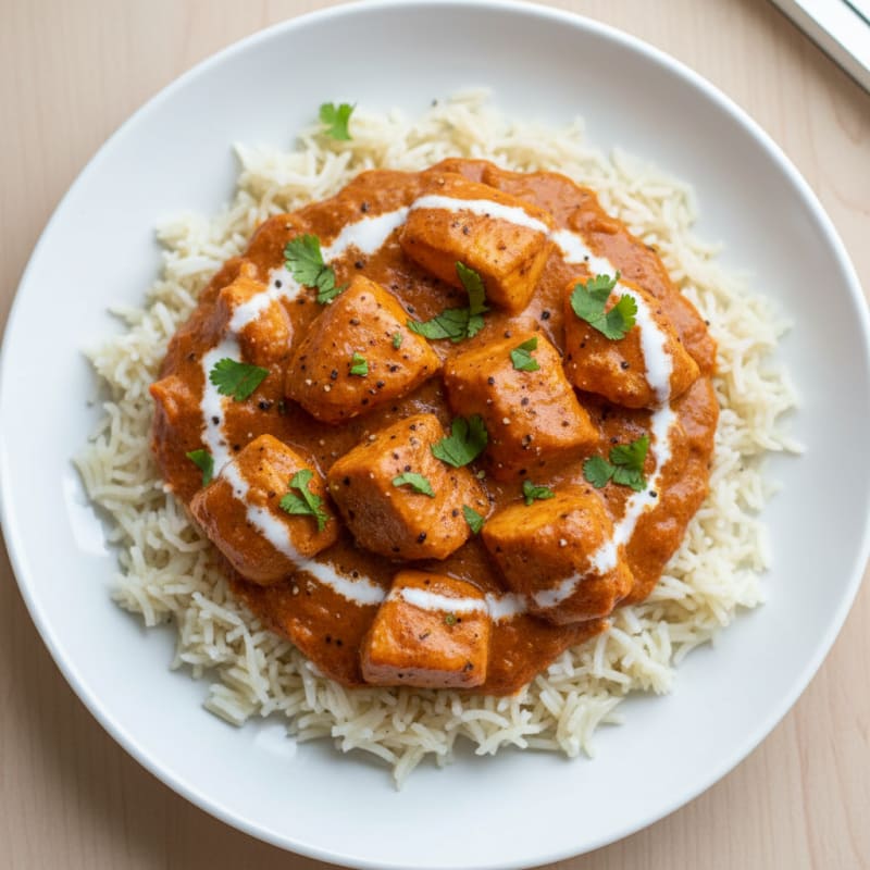 Creamy Spiced Butter Chicken with Basmati