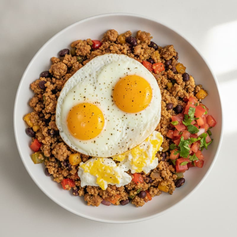 Southwestern Quinoa and Eggs