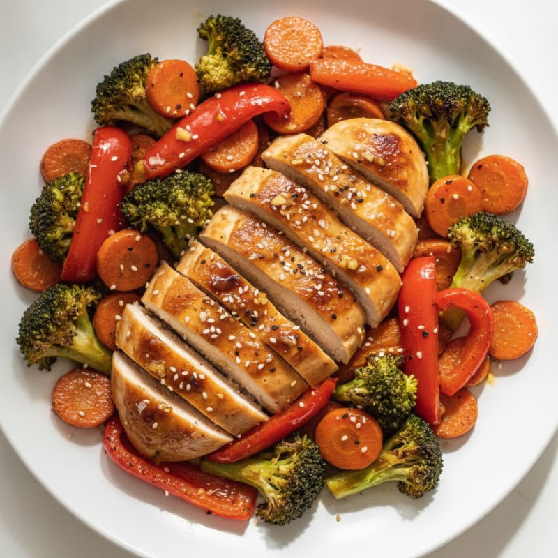Teriyaki Chicken with Roasted Vegetables