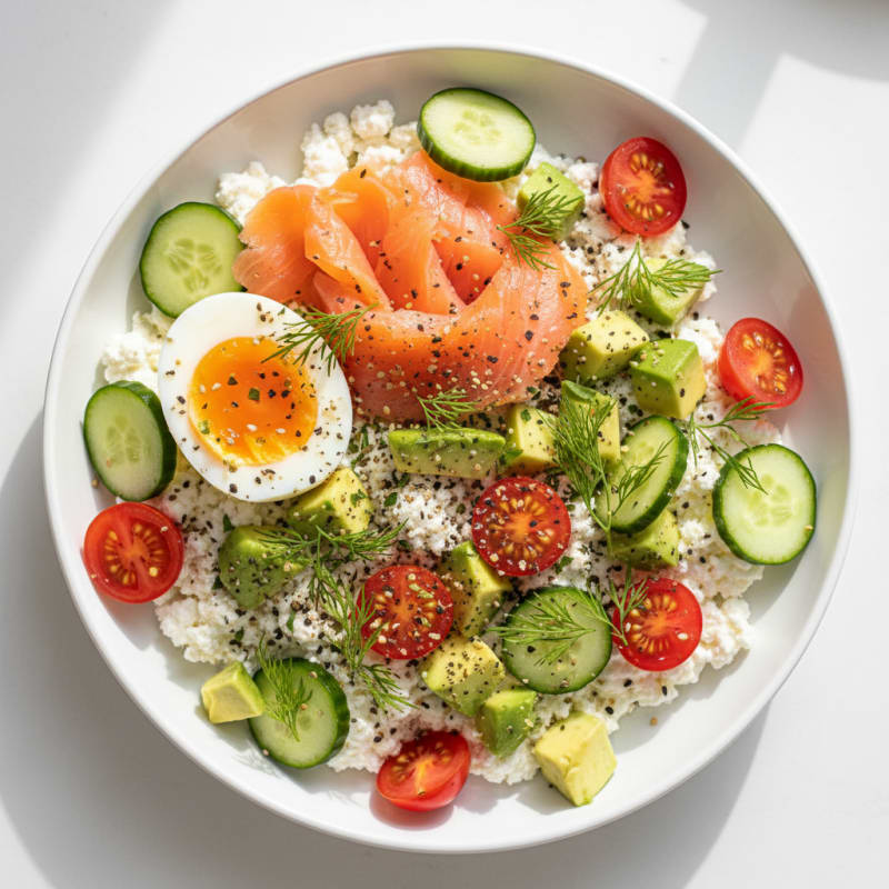 Savory Cottage Cheese Breakfast Bowl